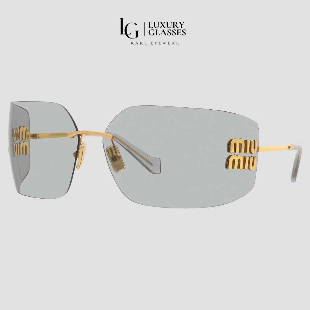 MIU MIU MU 54YS 5AK30B GOLD LIGHT GREY