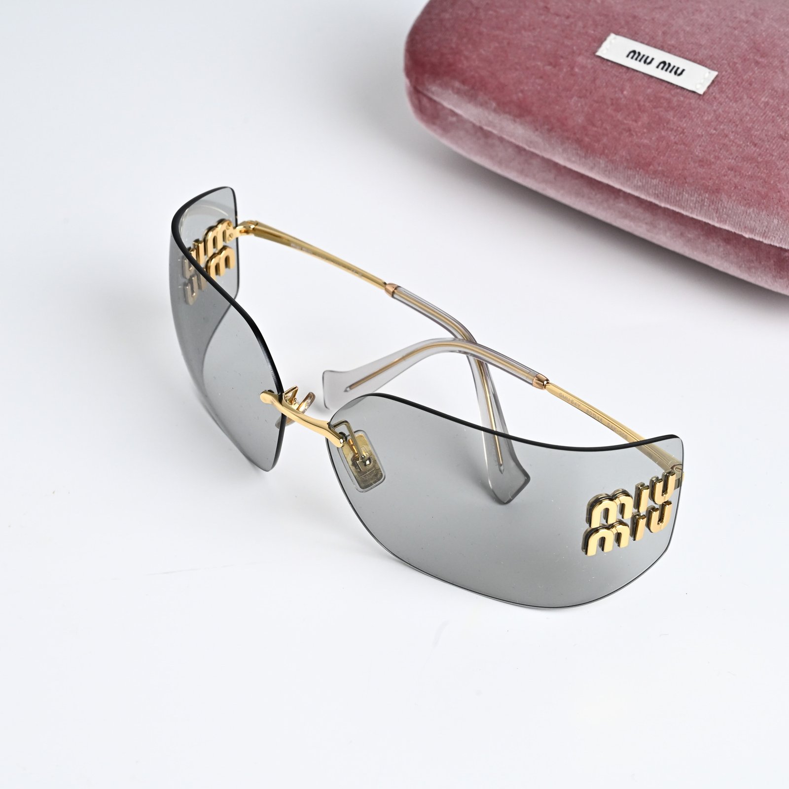 MIU MIU MU 54YS 5AK30B GOLD LIGHT GREY (3)