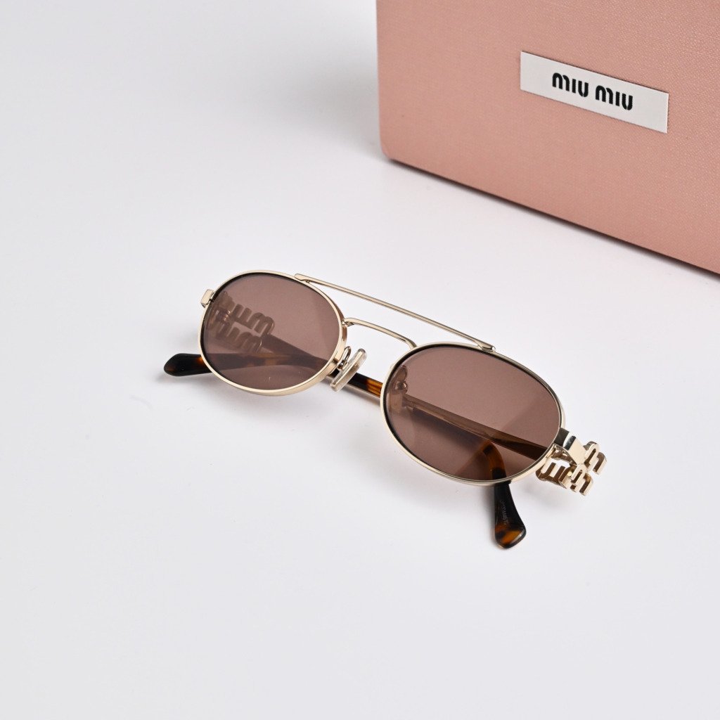 MIU MIU MU 54ZS ZVN70D PALE GOLD BROWN SILVER – 53-19-140 (2)