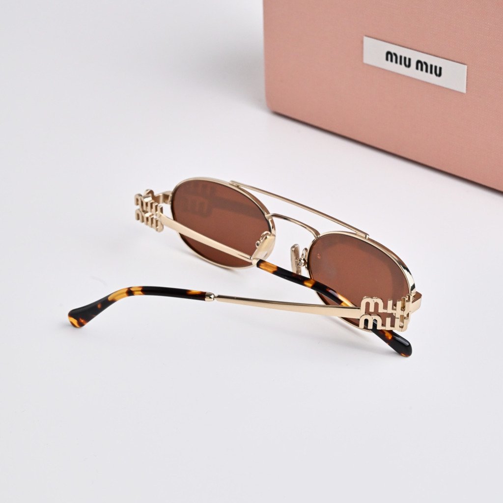 MIU MIU MU 54ZS ZVN70D PALE GOLD BROWN SILVER – 53-19-140 (3)