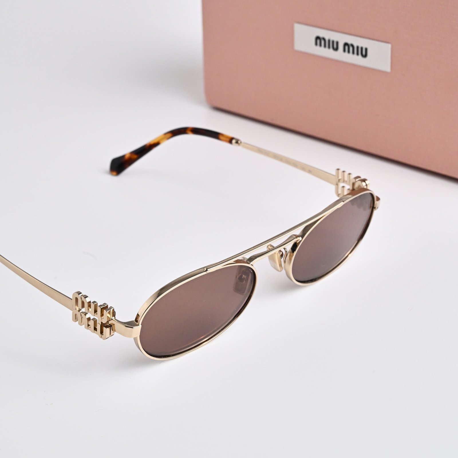 MIU MIU MU 54ZS ZVN70D PALE GOLD BROWN SILVER – 53-19-140 (4)