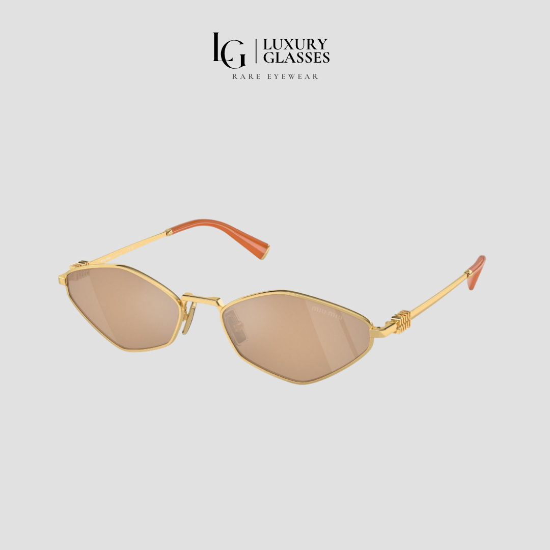 MIU MIU MU 56ZS 5AK40D GOLD LIGHT ORANGE