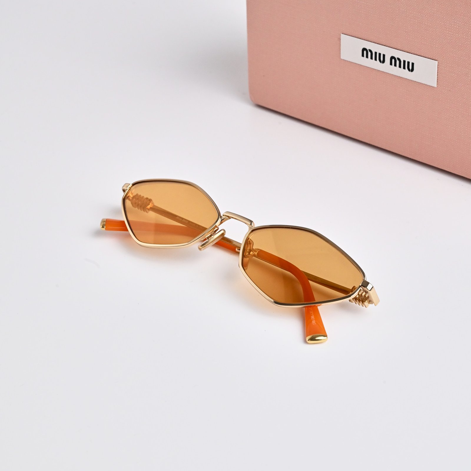 MIU MIU MU 56ZS 5AK40D GOLD LIGHT ORANGE – 56-17-140 (2)
