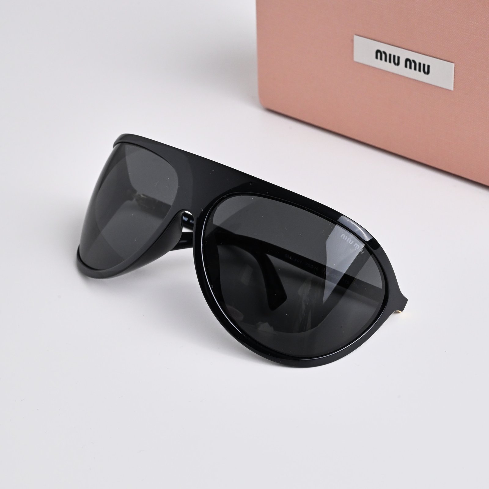 MIU MIU MU A01S 1AB5S0 BLACK DARK GREY – 75-16-110 (2)