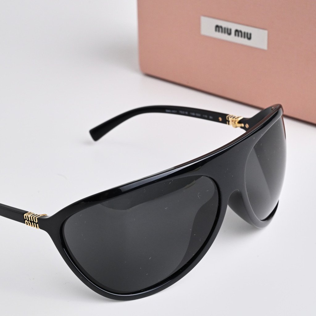 MIU MIU MU A01S 1AB5S0 BLACK DARK GREY – 75-16-110 (4)
