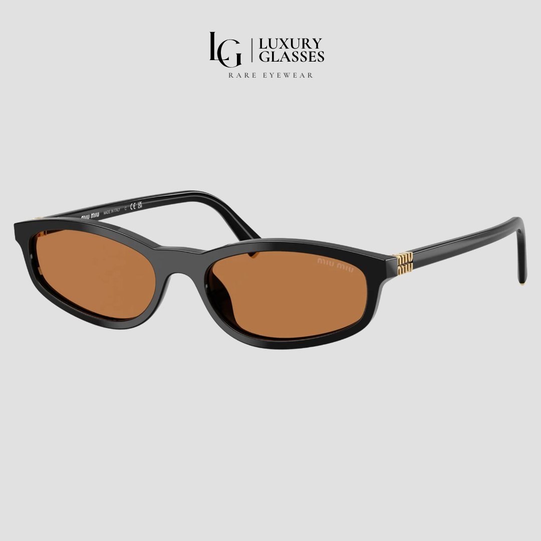 MIU MIU MU A06S 16K10I BLACK ORANGE