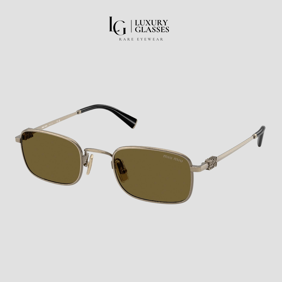 MIU MIU MU A53S 26C09Z OLD GOLD DARK BROWN