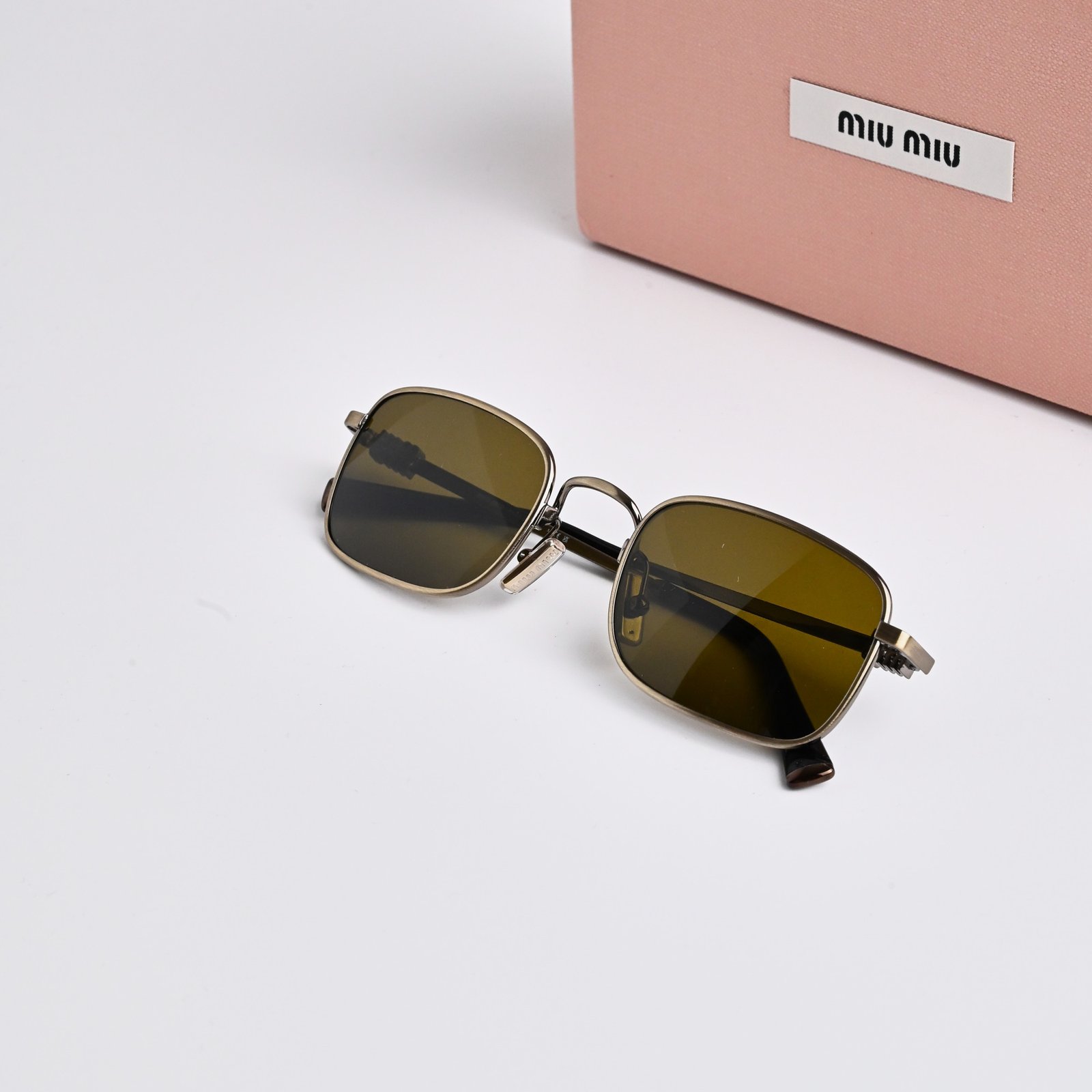 MIU MIU MU A53S 26C09Z OLD GOLD DARK BROWN – 52-22-140 (2)