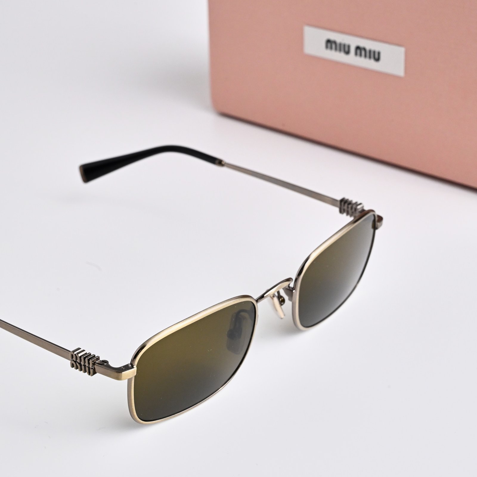 MIU MIU MU A53S 26C09Z OLD GOLD DARK BROWN – 52-22-140 (4)