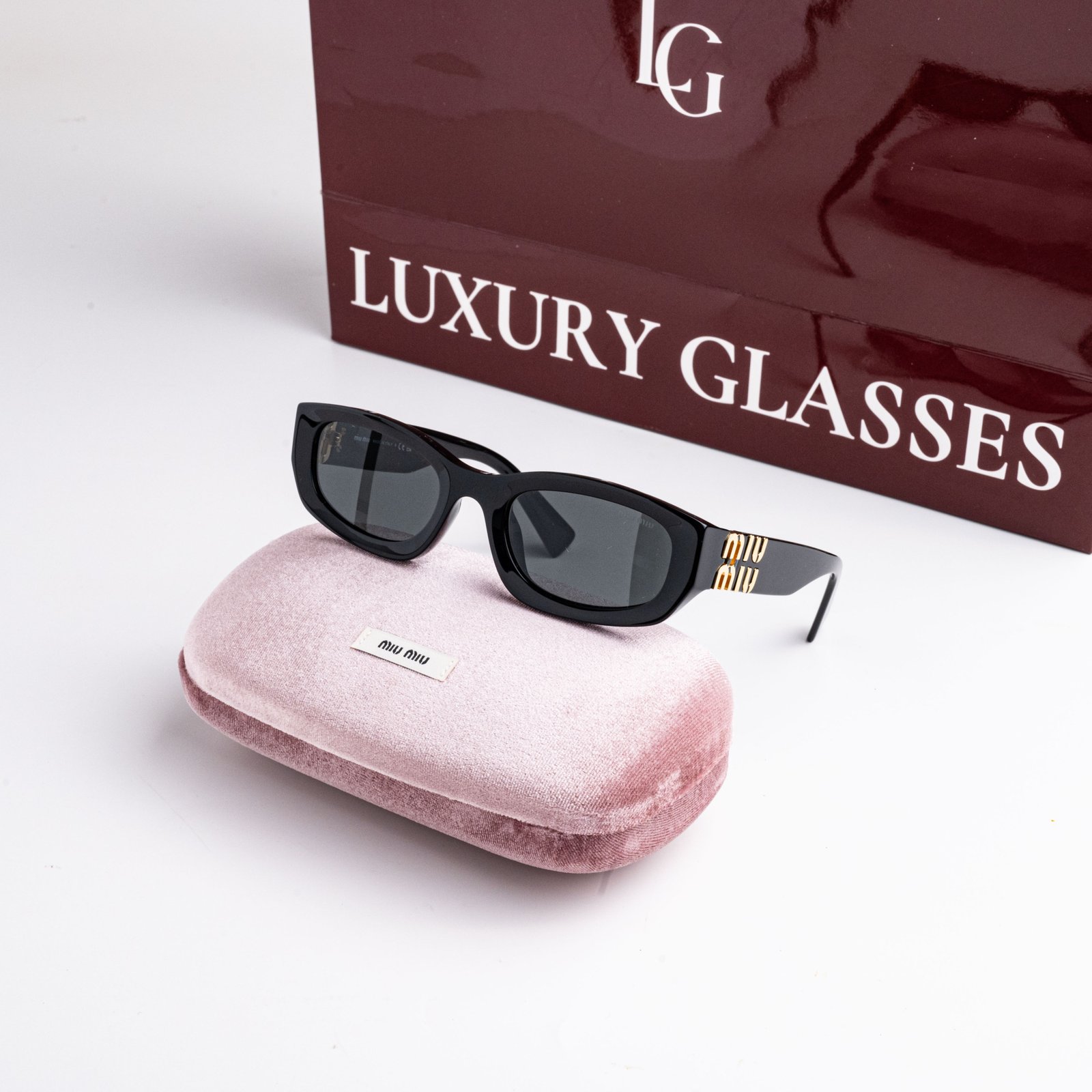 MIU MIU MU B04S 16K08Z BLACK DARK GREY