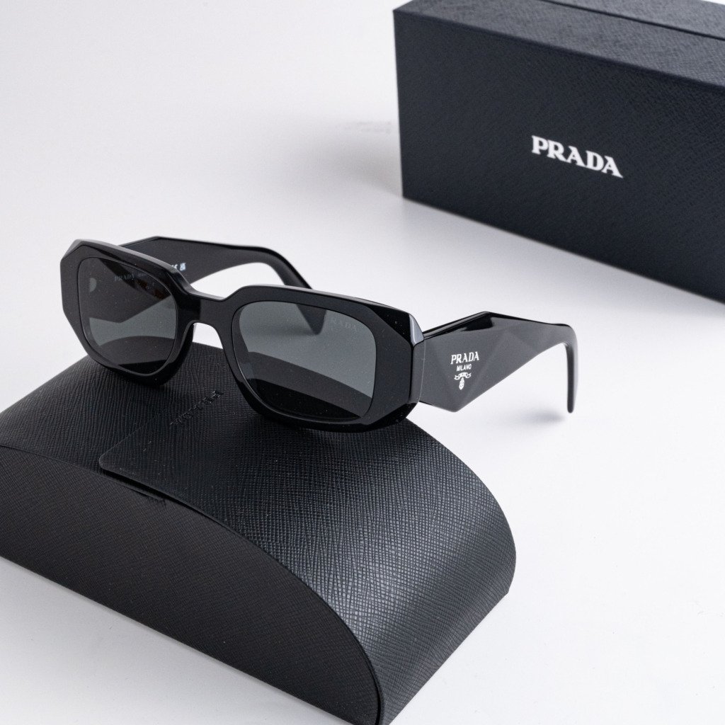 PRADA PR 17WS 1AB5S0 BLACK DARK GREY – 49-20-145 (1)