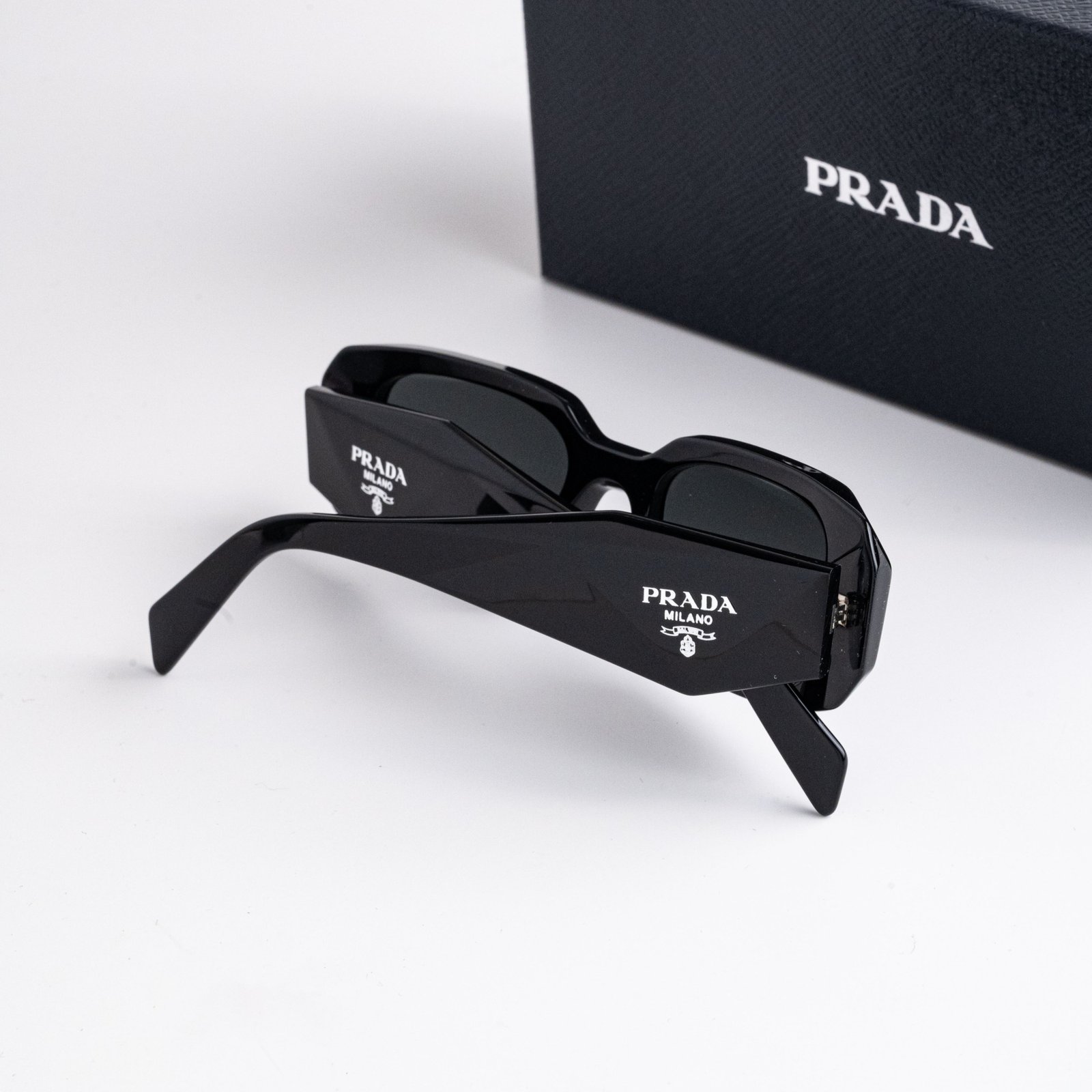 PRADA PR 17WS 1AB5S0 BLACK DARK GREY – 49-20-145 (3)