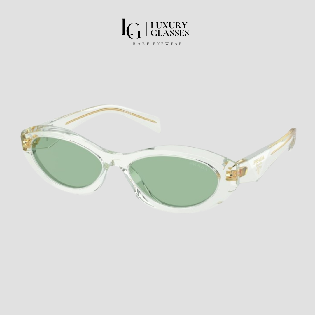 PRADA PR 26ZS 14R20E TRANSPARENT MINT GREEN