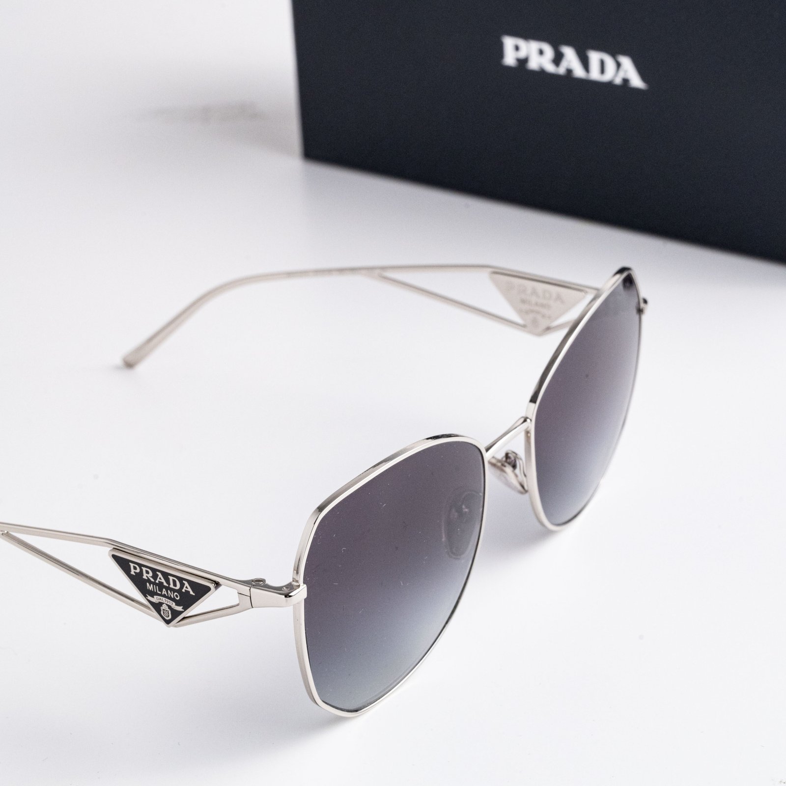 PRADA PR 57YS 1BC5D1 SILVER GREY GRADIENT – 57-18-140 (4)