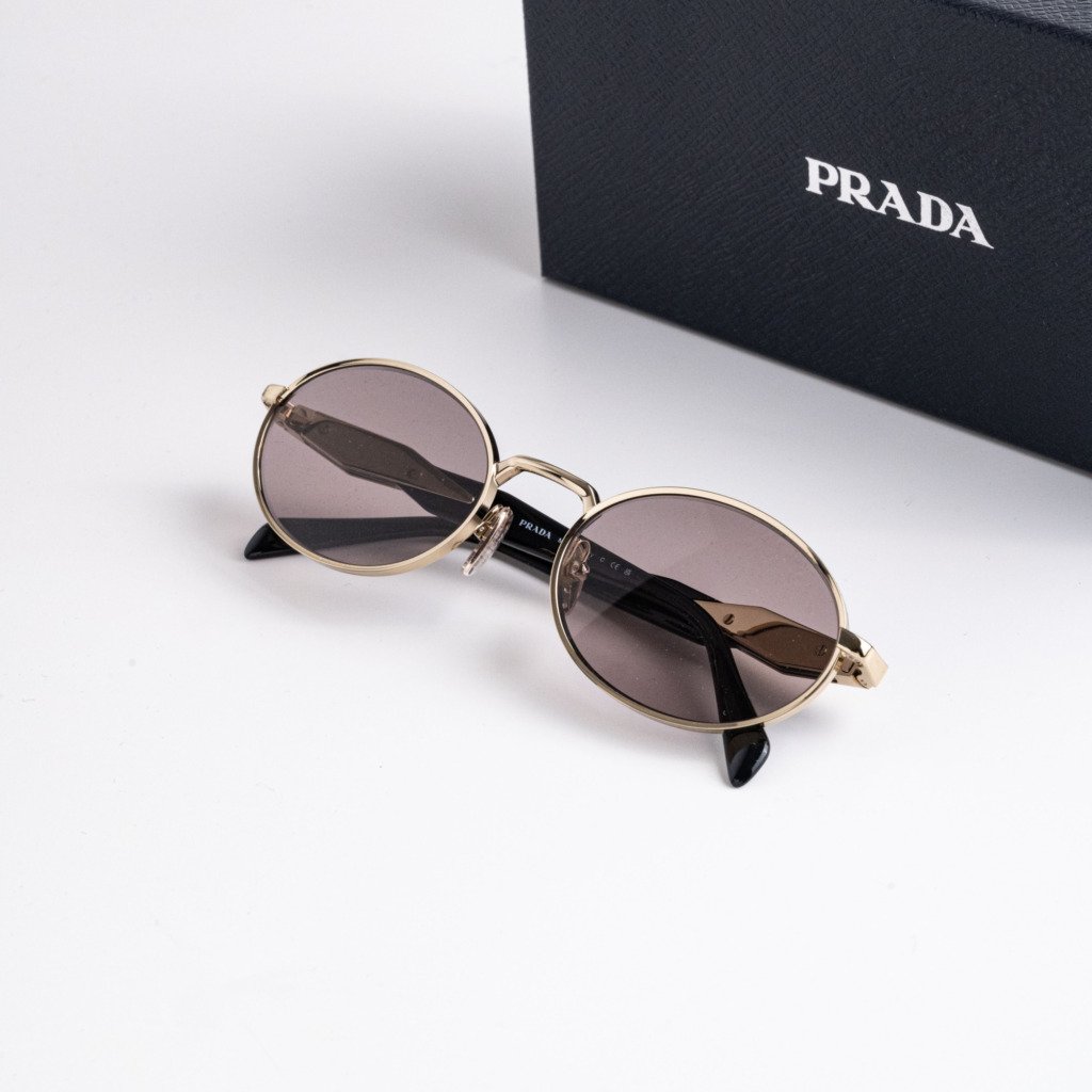 PRADA PR 65ZS ZVN20I PALE GOLD LIGHT PURPLE BROWN – 55-20-140 (2)