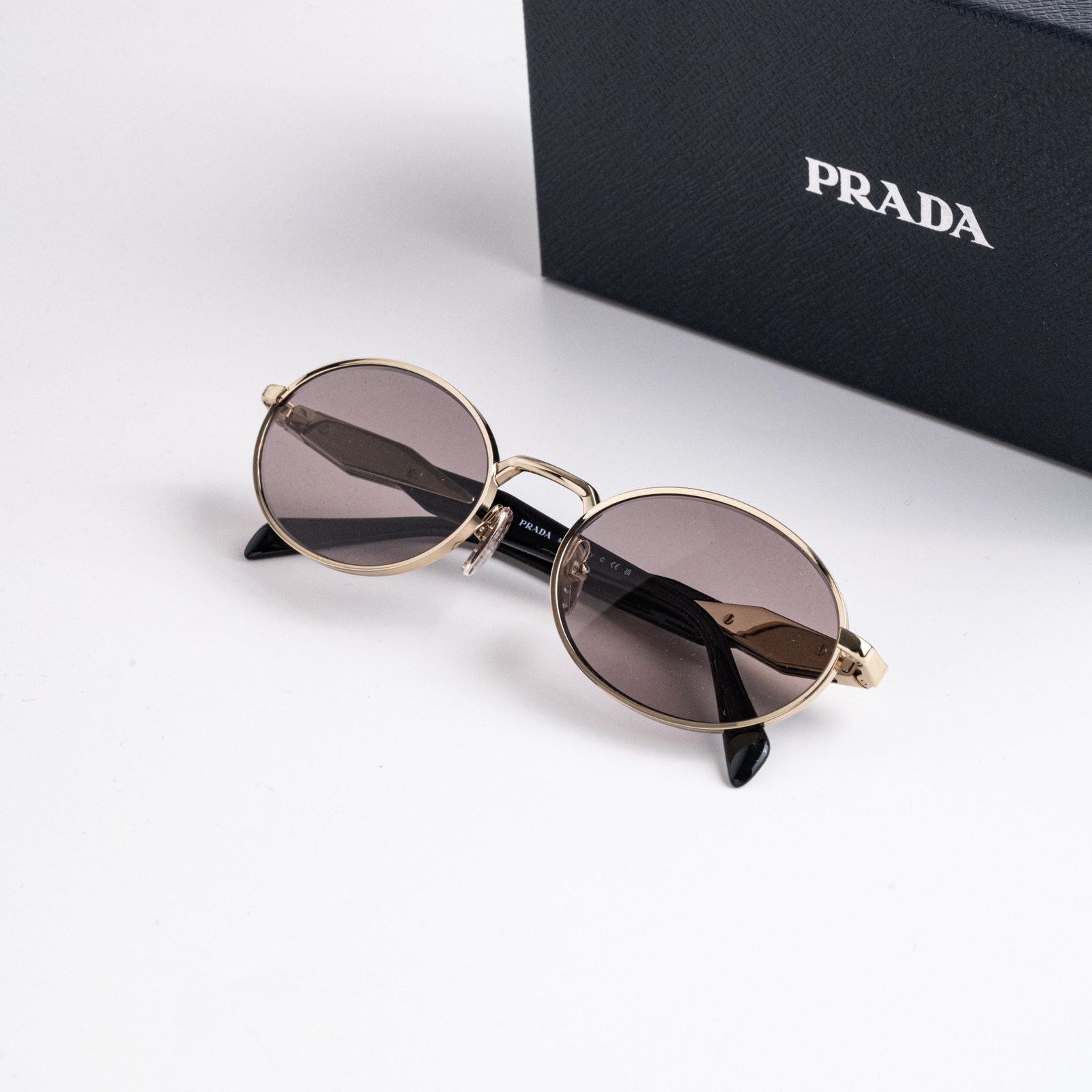 PRADA PR 65ZS ZVN20I PALE GOLD LIGHT PURPLE BROWN – 55-20-140 (2)