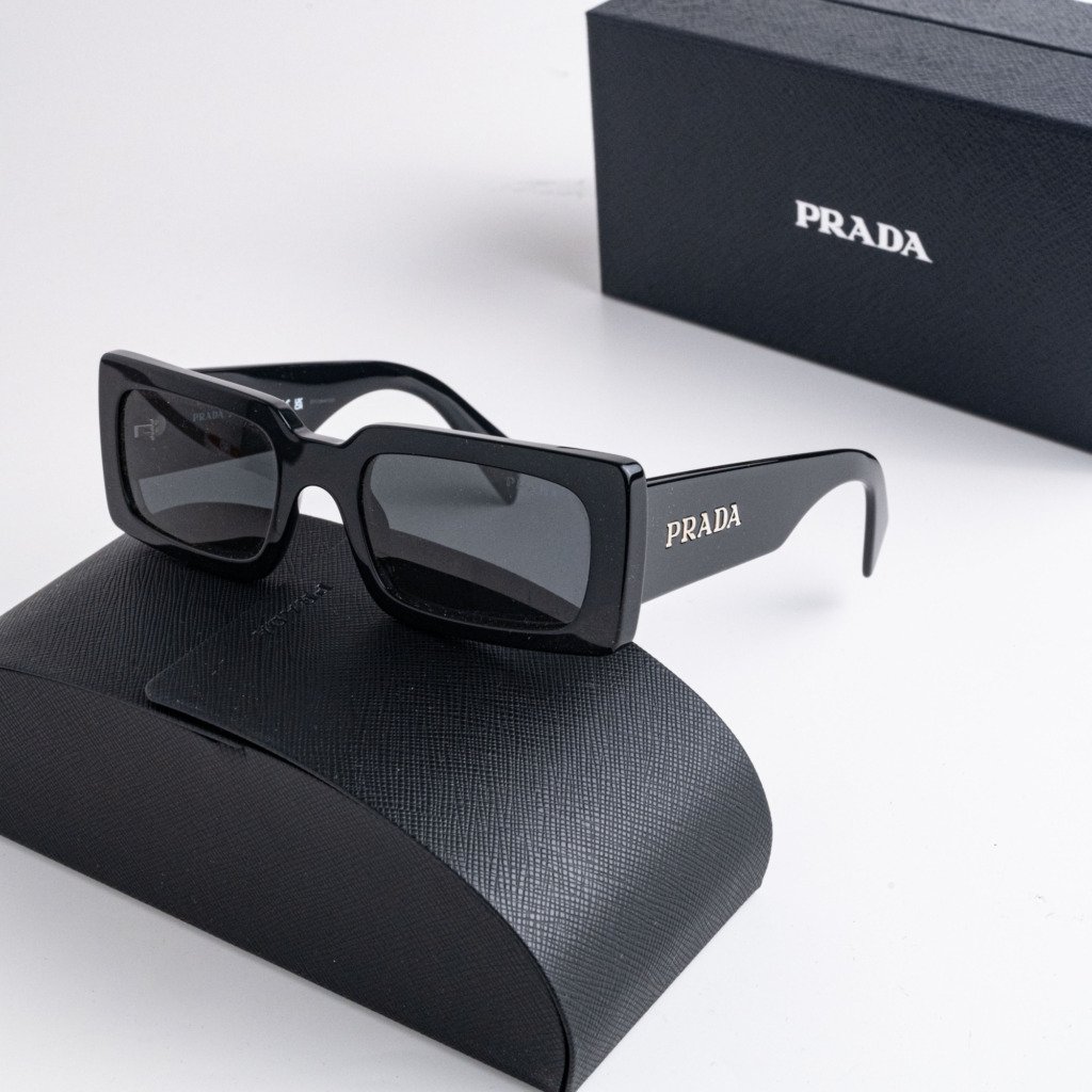 PRADA PR A07S 1AB5S0 BLACK DARK GREY – 52-20-145 (1)