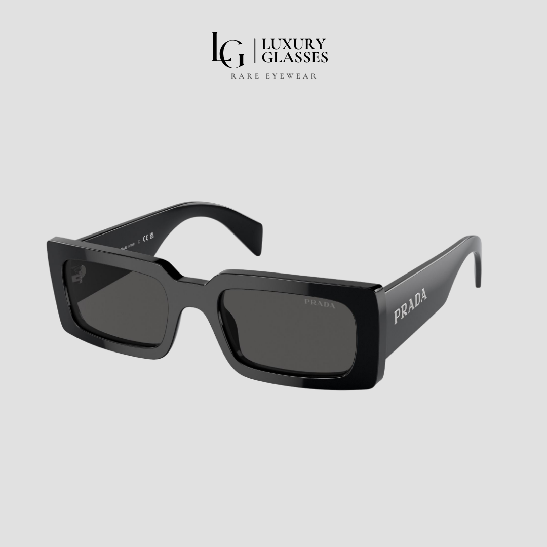 PRADA PR A07S 1AB5S0 BLACK DARK GREY