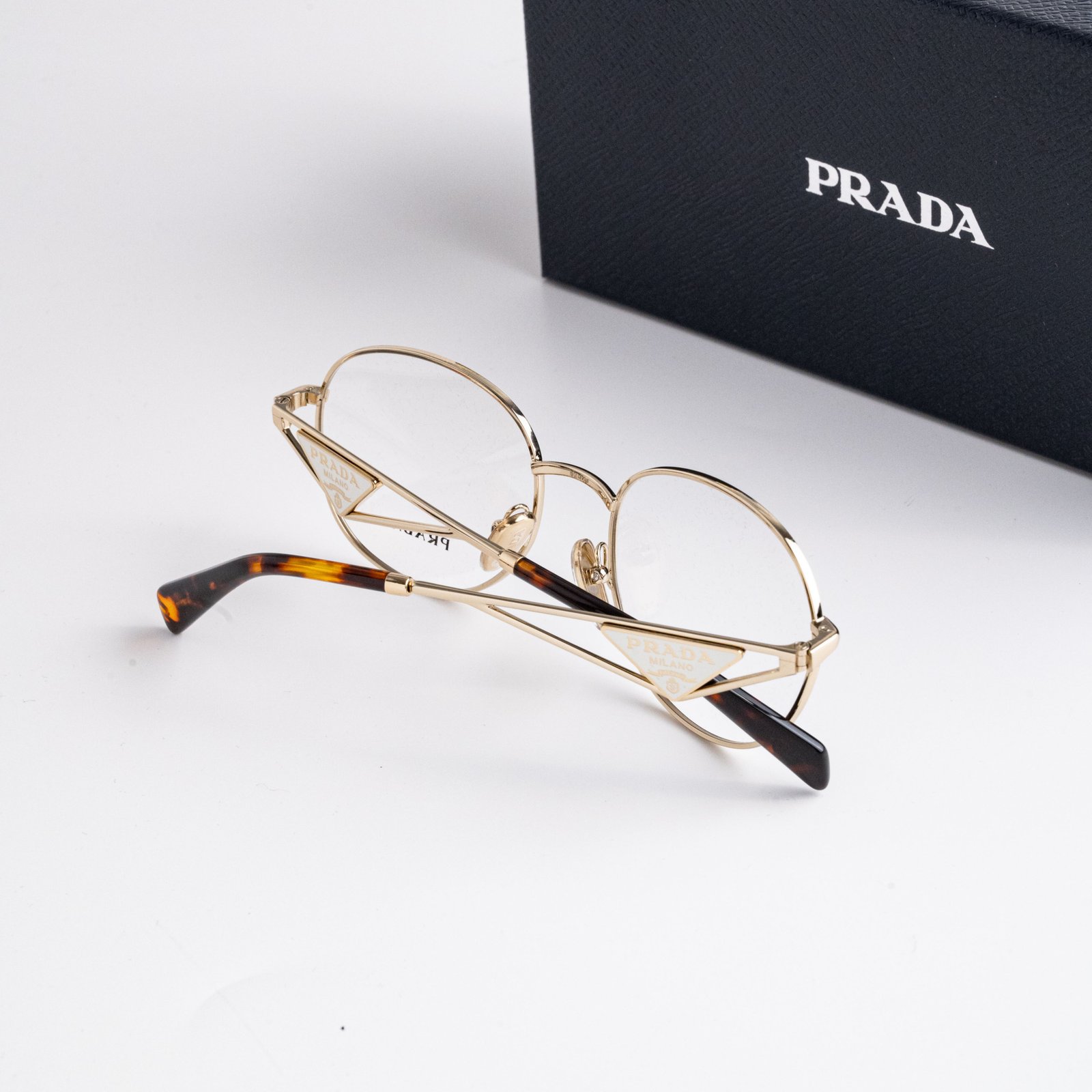PRADA PR A50V ZVN1O1 PALE GOLD – 54-19-140 (3)