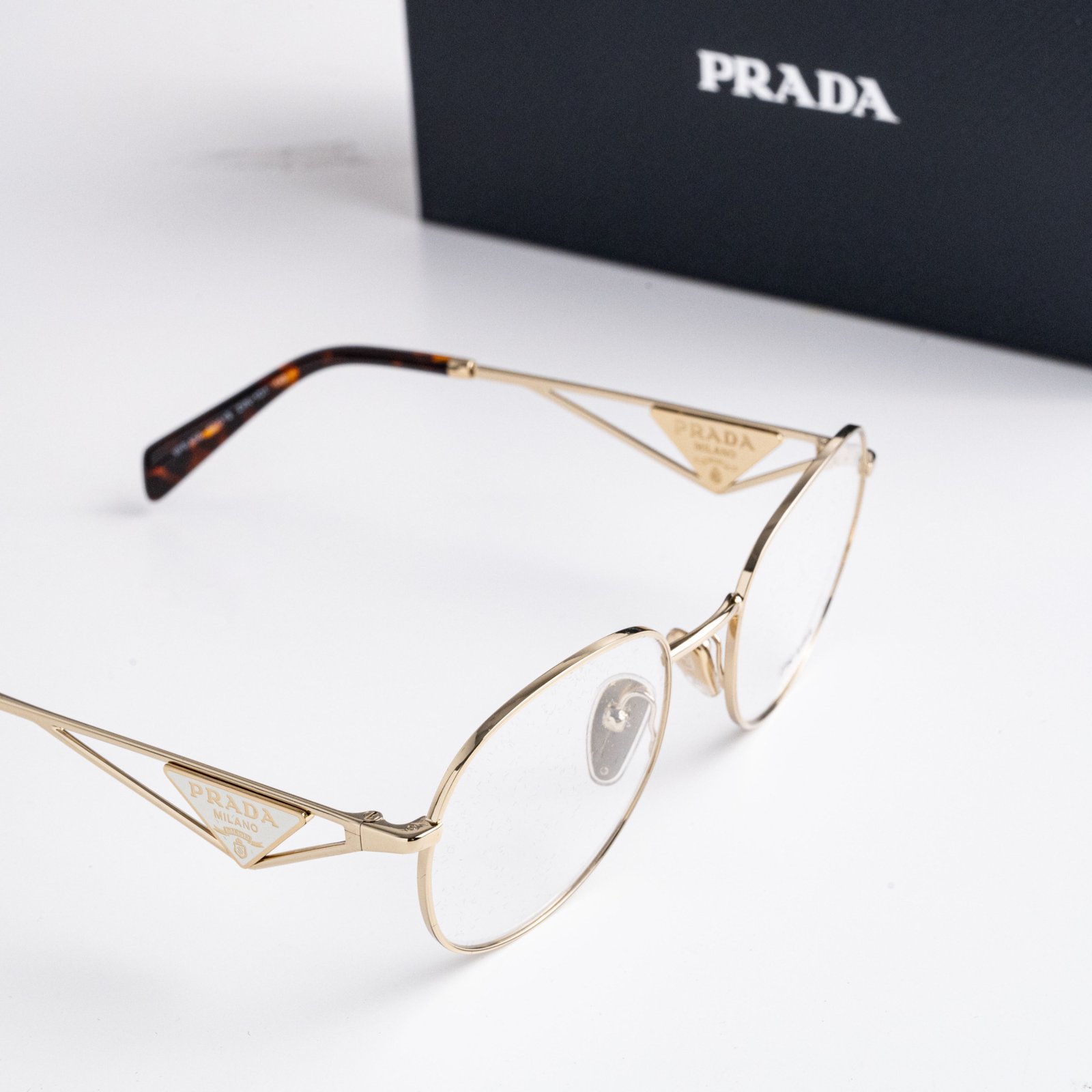 PRADA PR A50V ZVN1O1 PALE GOLD – 54-19-140 (4)
