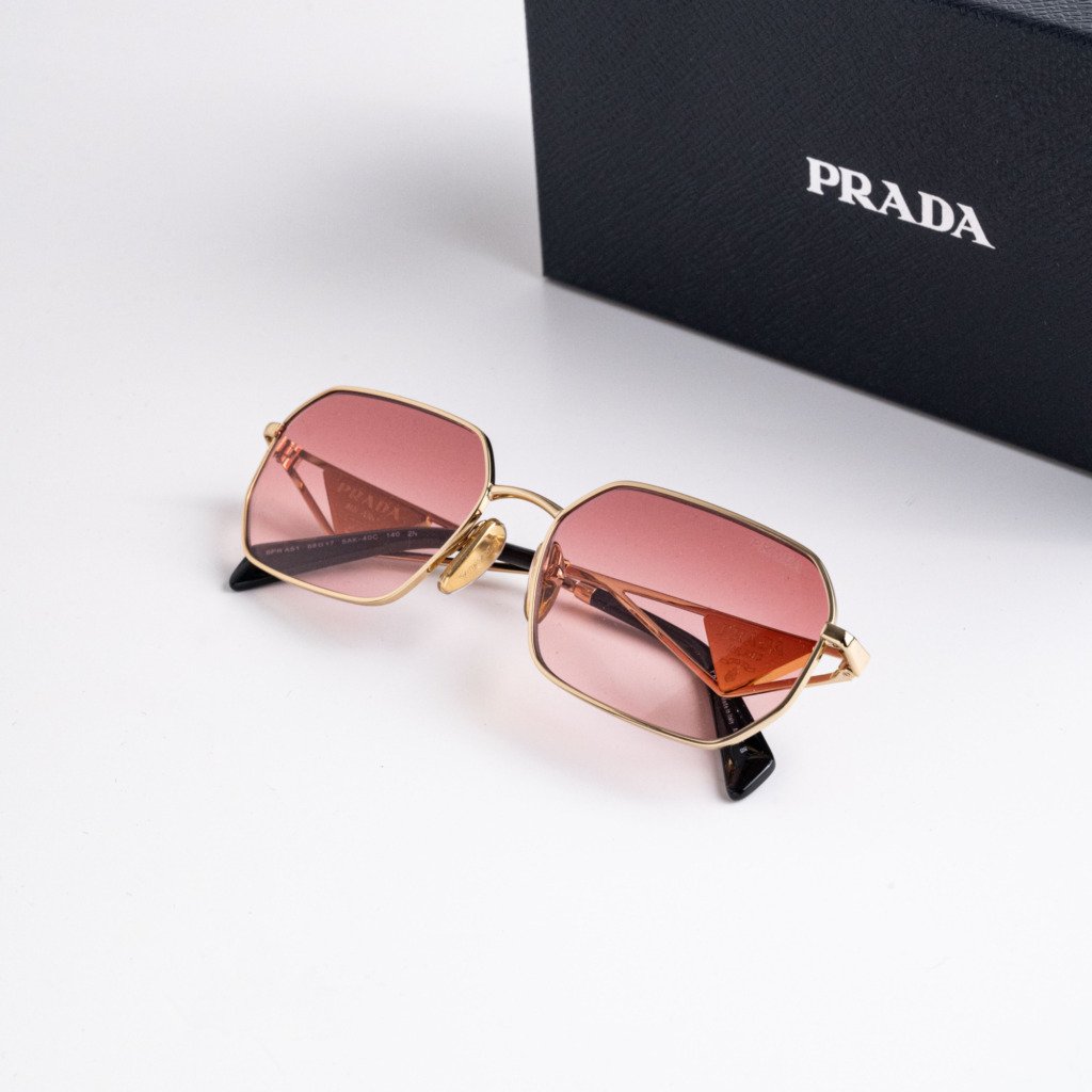 PRADA PR A51S 5AK40C GOLD PINK GRADIENT RED – 58-17-140 (2)