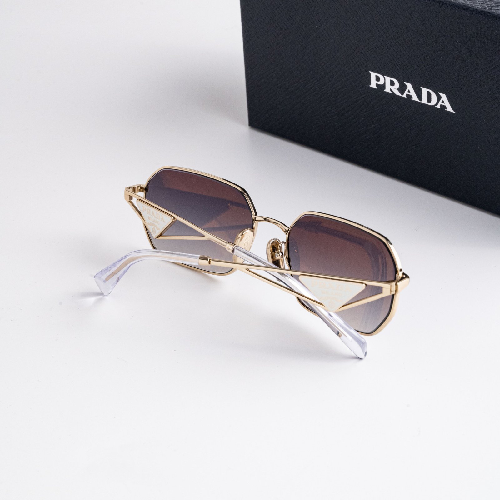 PRADA PR A51S ZVN30C PALE GOLD GRADIENT BLUE MIRROR SILVER – 58-17-140 (3)