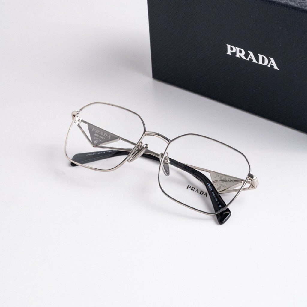 PRADA PR A51V 1BC1O1 SILVER – 55-19-140 (2)