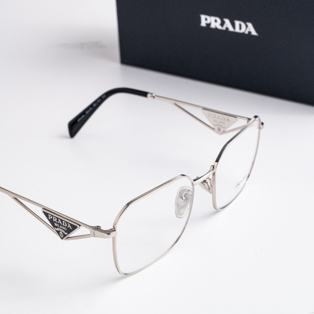 PRADA PR A51V 1BC1O1 SILVER – 55-19-140 (4)