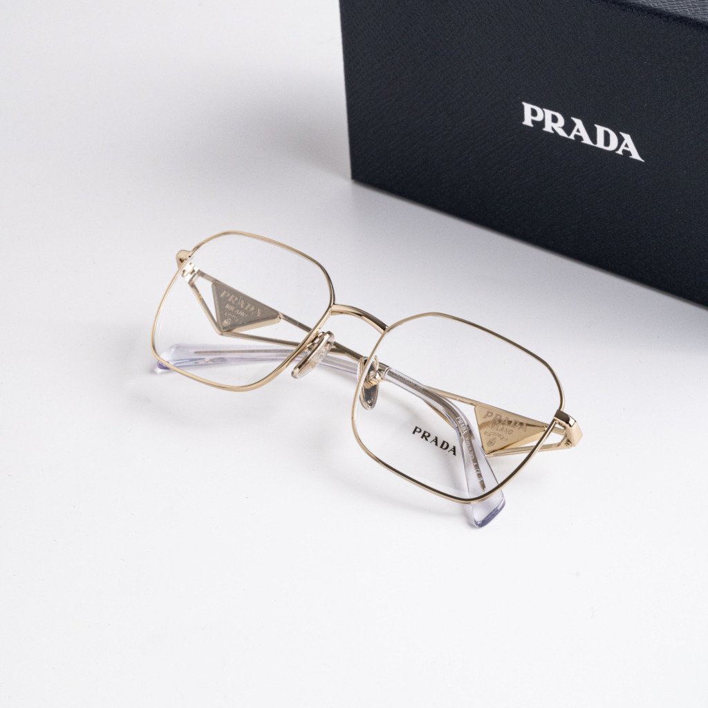 PRADA PR A51V ZVN1O1 PALE GOLD – 55-19-140 (2)