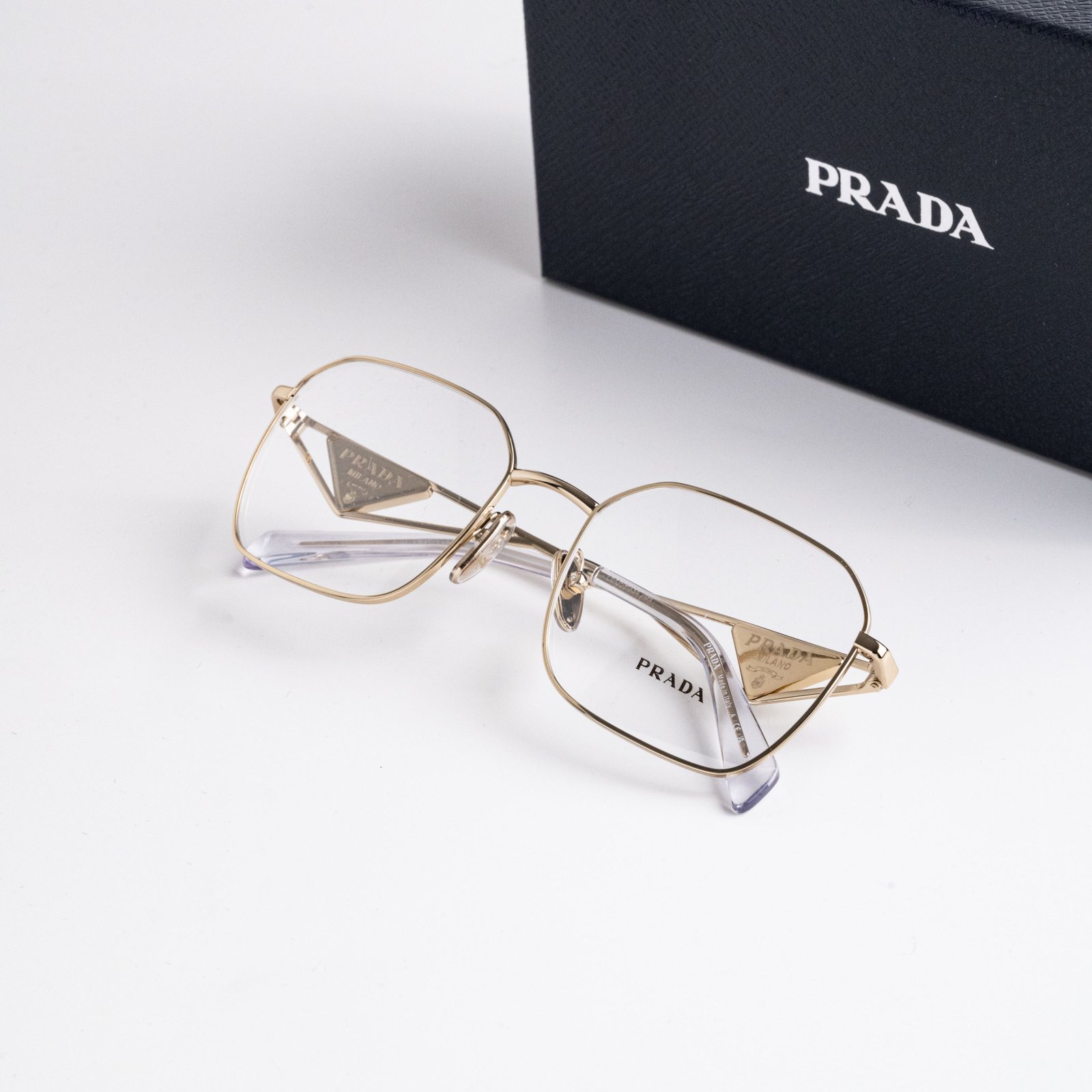 PRADA PR A51V ZVN1O1 PALE GOLD – 55-19-140 (2)