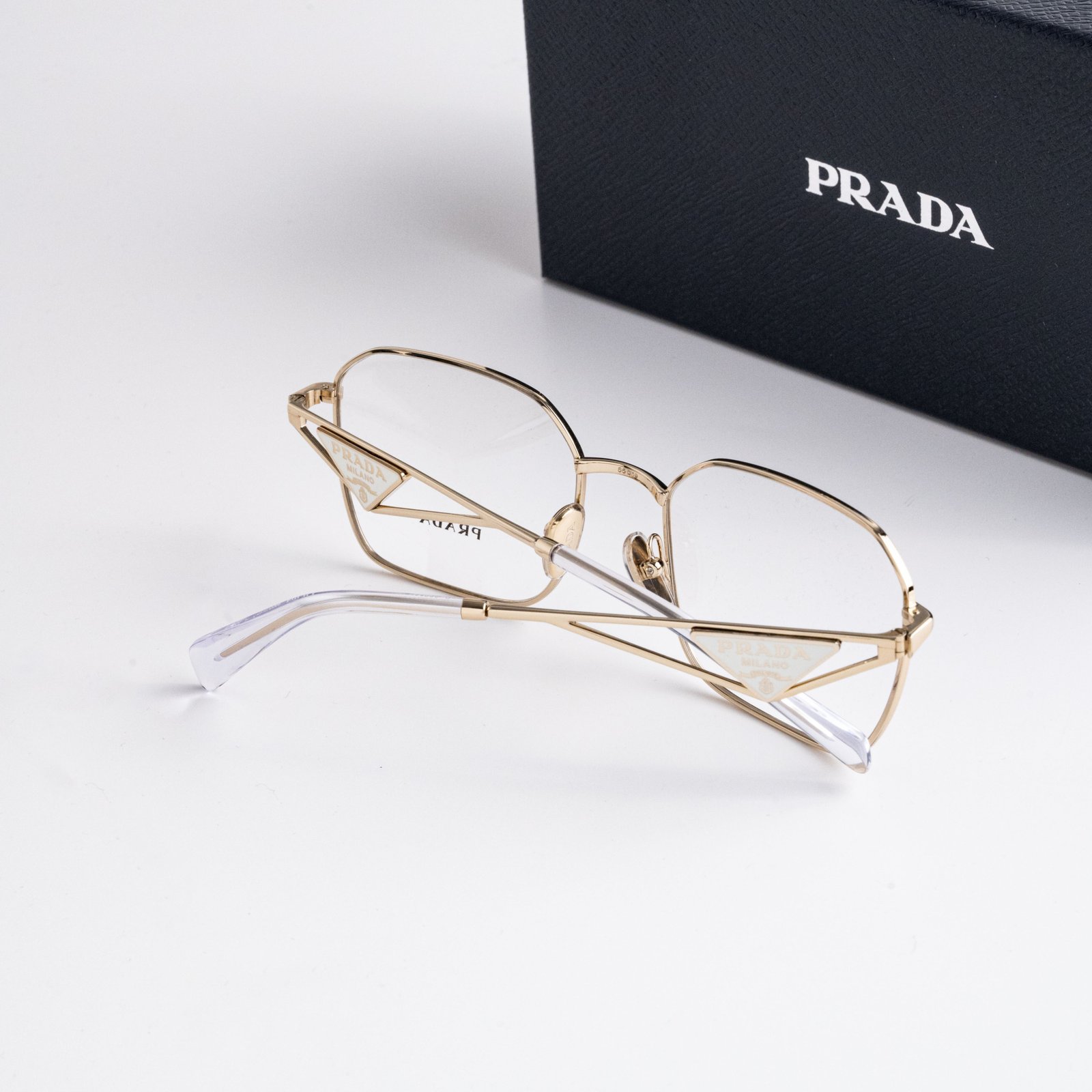 PRADA PR A51V ZVN1O1 PALE GOLD – 55-19-140 (3)