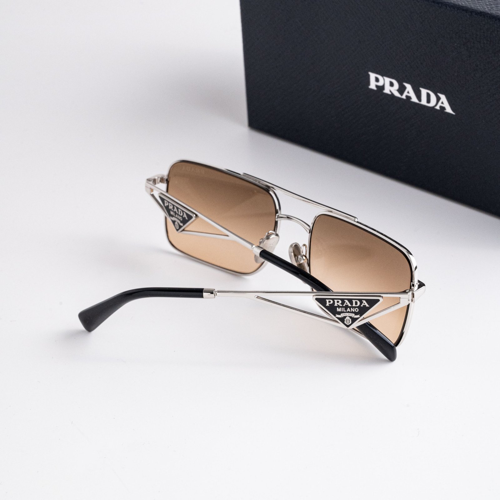 PRADA PR A52S 1BC8J1 BLACK BROWN – 56-17-140 (3)