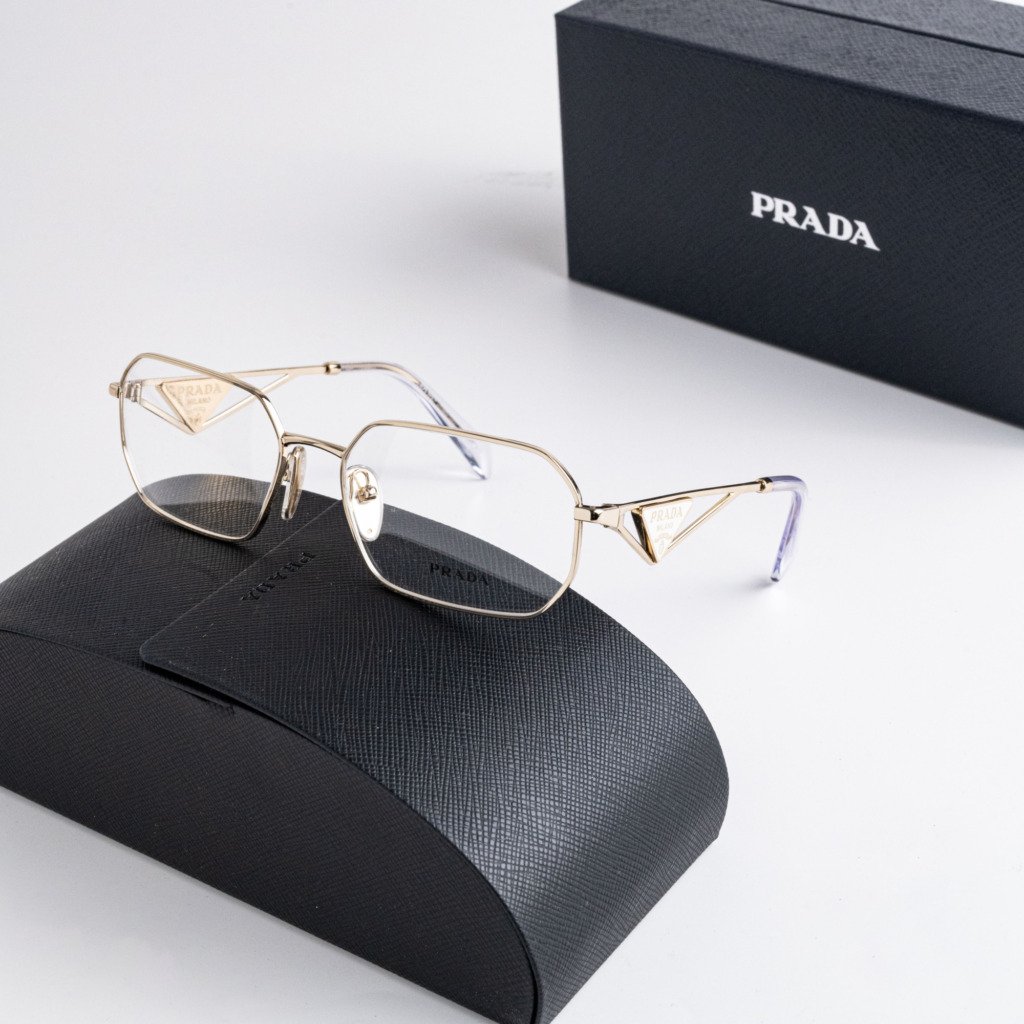 PRADA PR A53V ZVN1O1 PALE GOLD – 56-17-140 (1)
