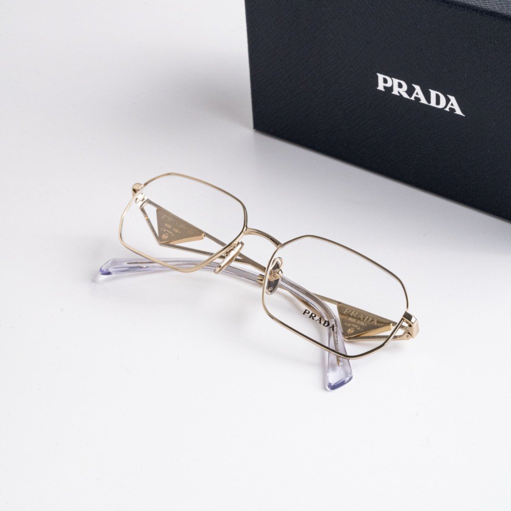 PRADA PR A53V ZVN1O1 PALE GOLD – 56-17-140 (2)