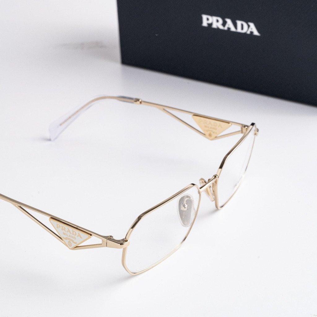 PRADA PR A53V ZVN1O1 PALE GOLD – 56-17-140 (4)