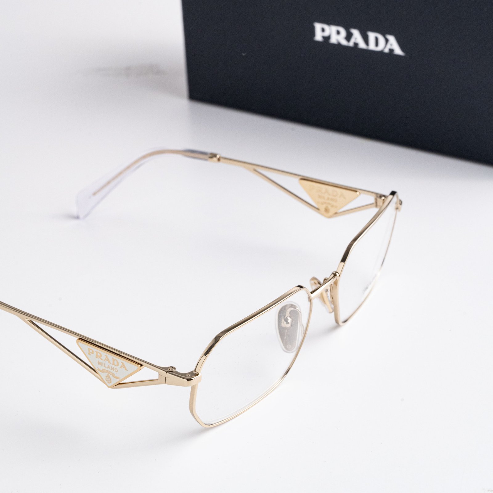 PRADA PR A53V ZVN1O1 PALE GOLD – 56-17-140 (4)