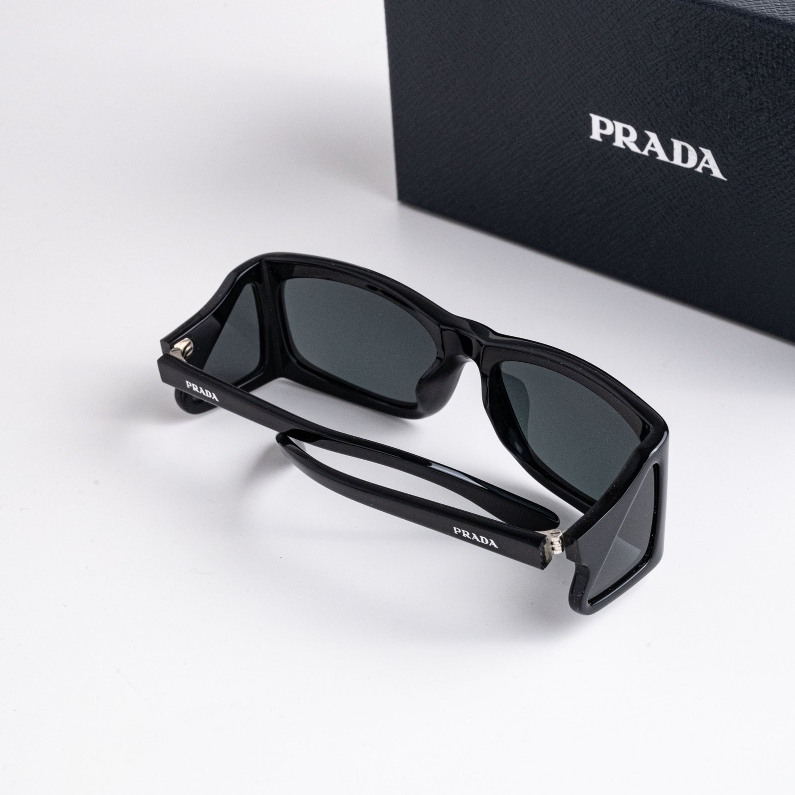 PRADA PR B03S 1AB5S0 BLACK DARK GREY – 56-16-120 (3)
