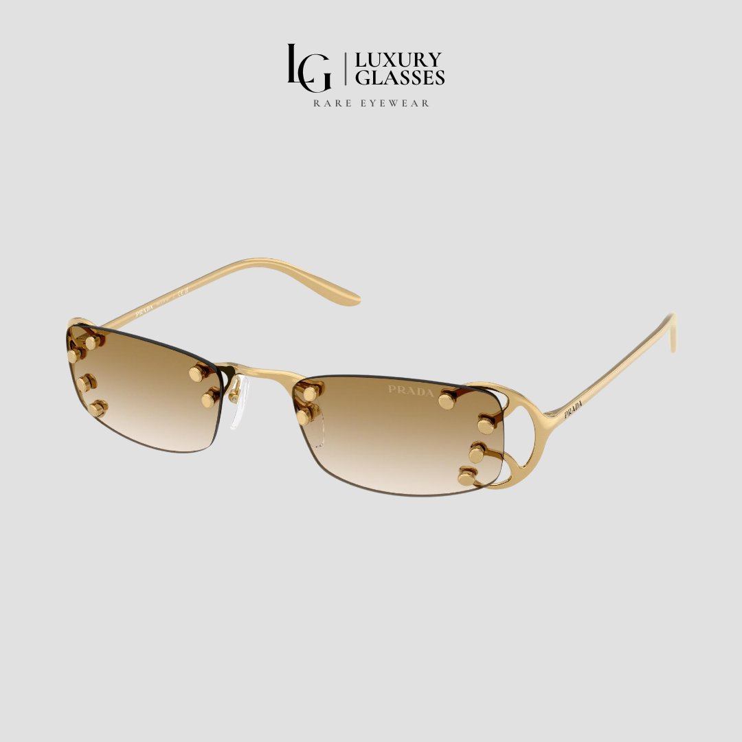 PRADA PR C57S 29H30V GOLD LIGHT BROWN