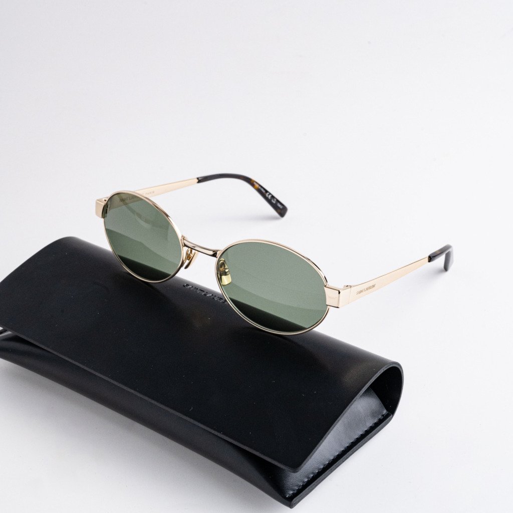 SAINT LAURENT SL 692 003 GOLD GREEN – 55-19-145 (1)