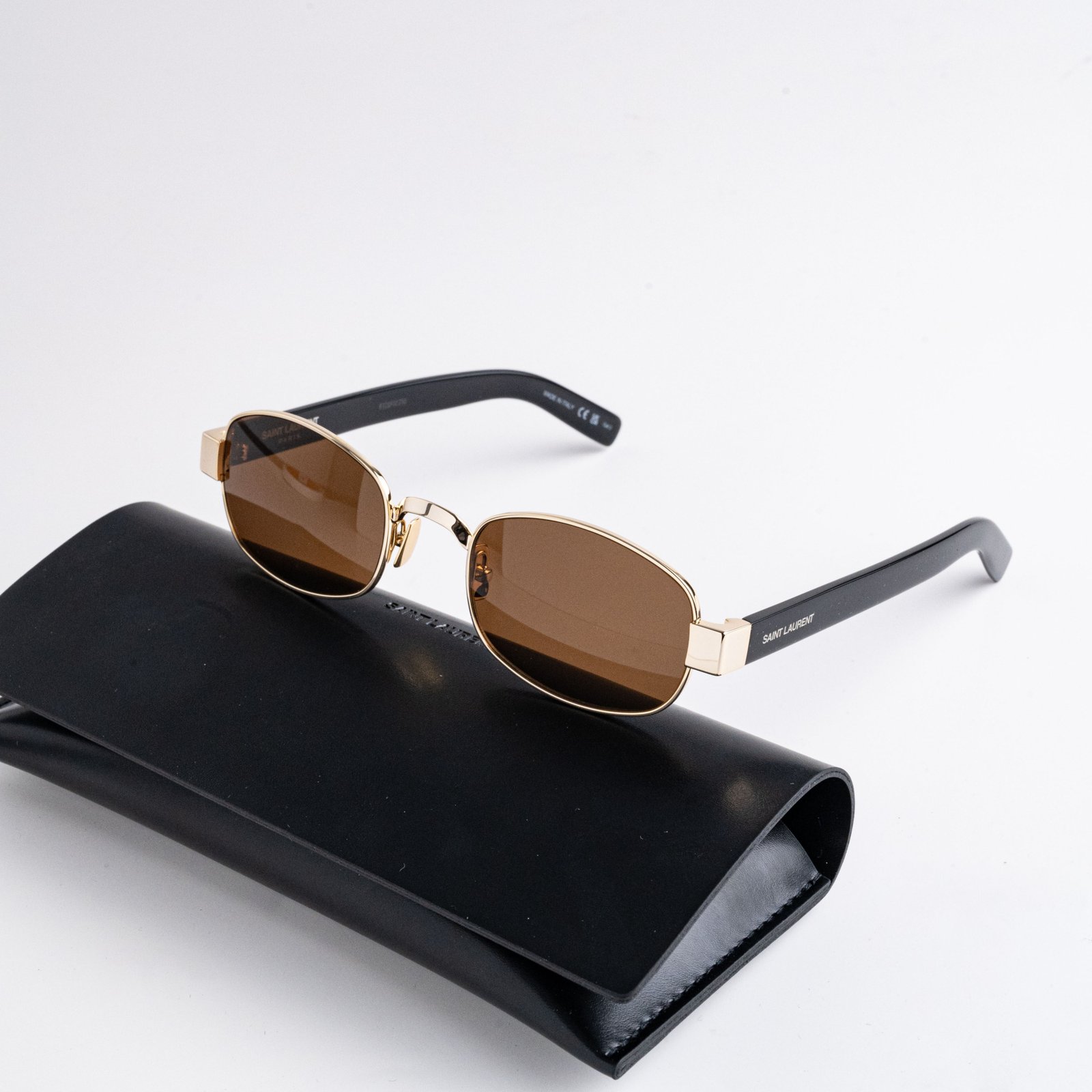 SAINT LAURENT SL 706 001 GOLD BROWN