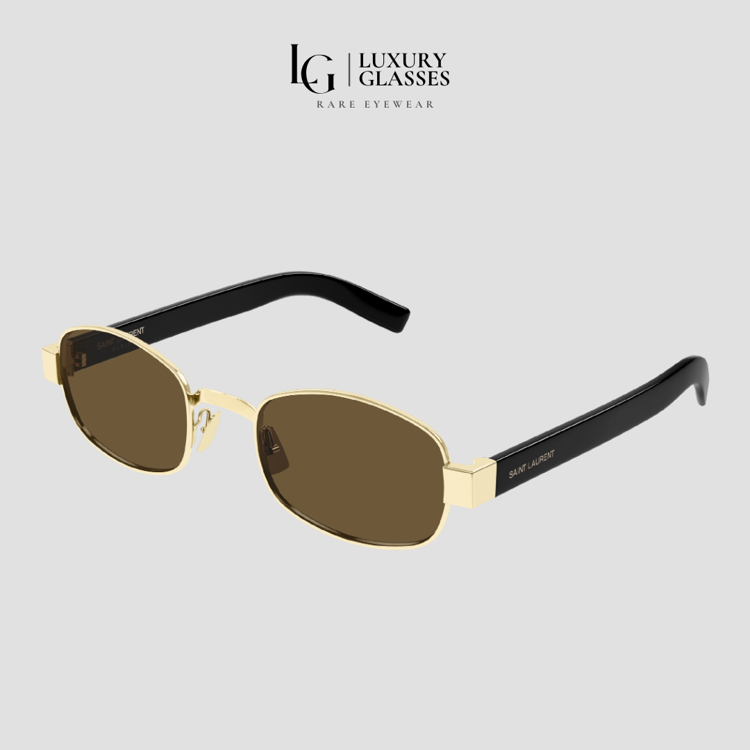 SAINT LAURENT SL 706 001 GOLD BROWN