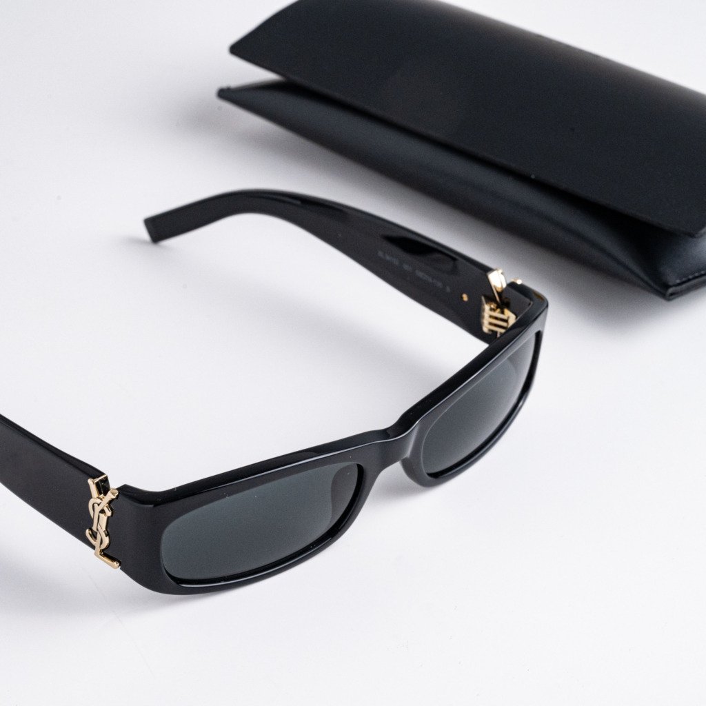 SAINT LAURENT SL M152 001 BLACK DARK GREY – 55-19-135 (5)