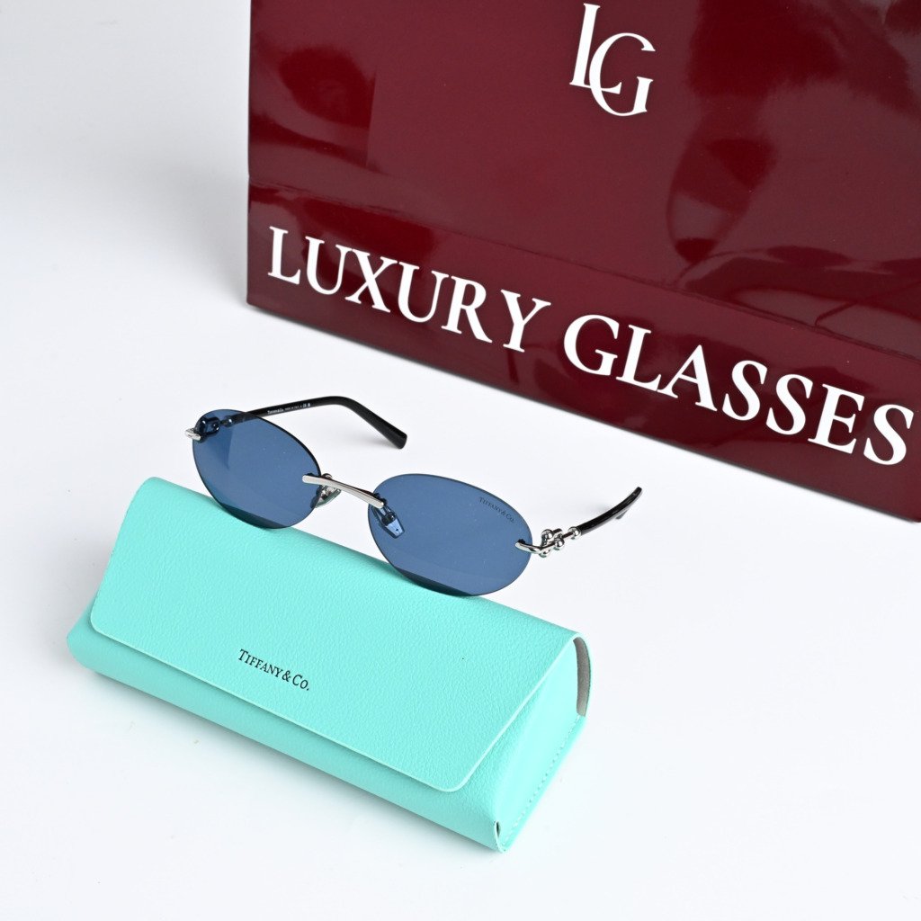 TIFFANY & CO TF3104D 600180 SILVER DARK BLUE – 56-18-140 (1)