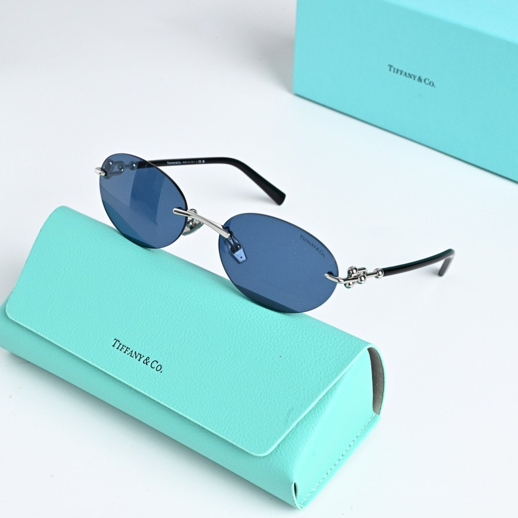 TIFFANY & CO TF3104D 600180 SILVER DARK BLUE – 56-18-140 (2)