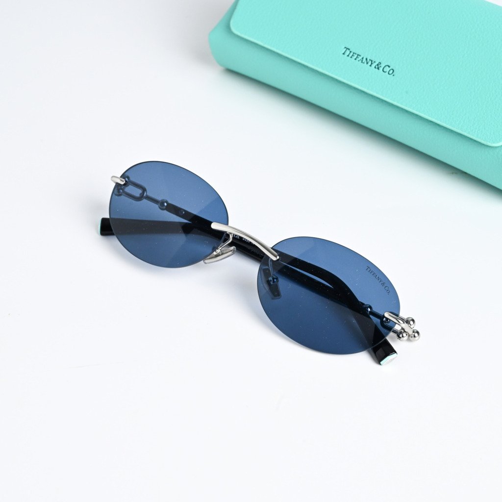 TIFFANY & CO TF3104D 600180 SILVER DARK BLUE – 56-18-140 (3)