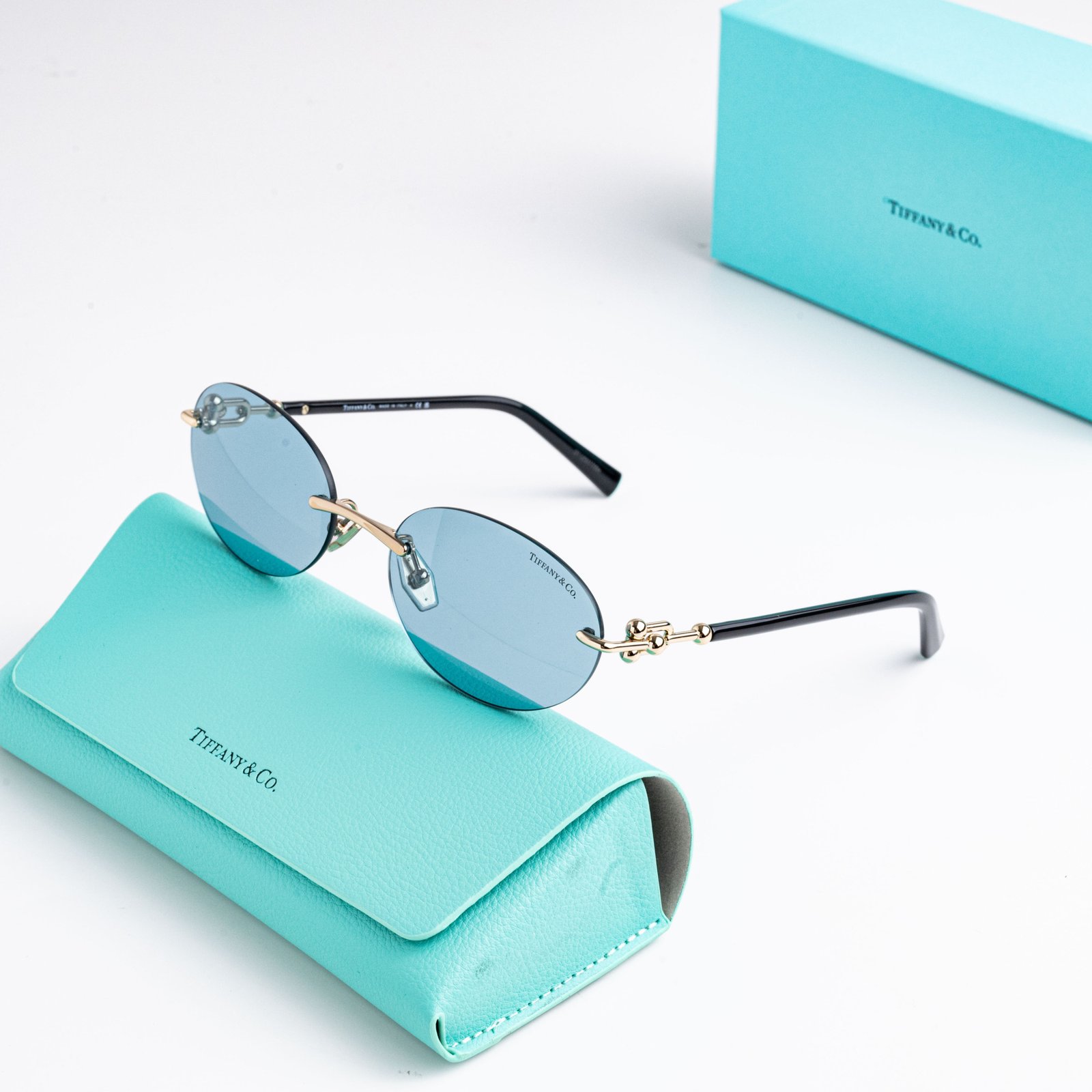 TIFFANY & CO TF3104D 602180 GOLD LIGHT BLUE – 56-18-140 (2)