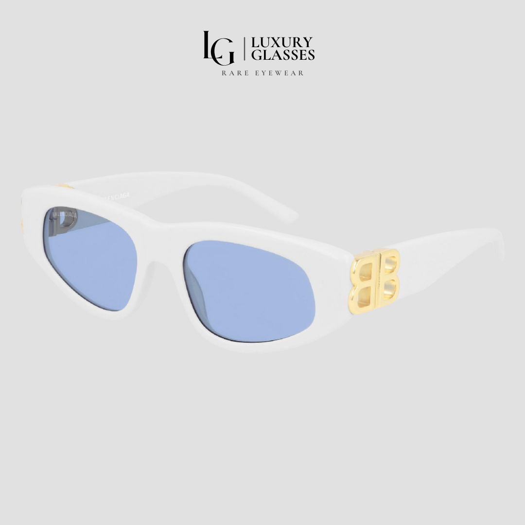 BALENCIAGA BB0095S 004 WHITE BLUE