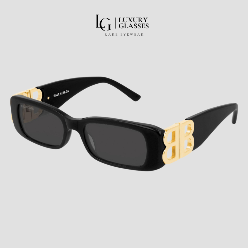 BALENCIAGA BB0096S 001 BLACK GREY – 51-18-140 (1)