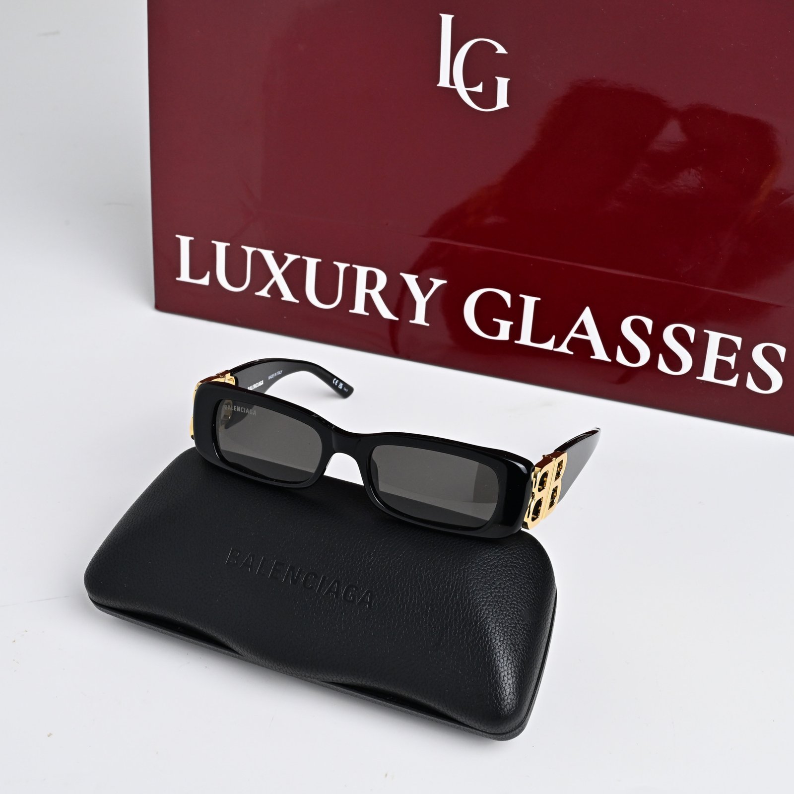 BALENCIAGA BB0096S 001 BLACK GREY