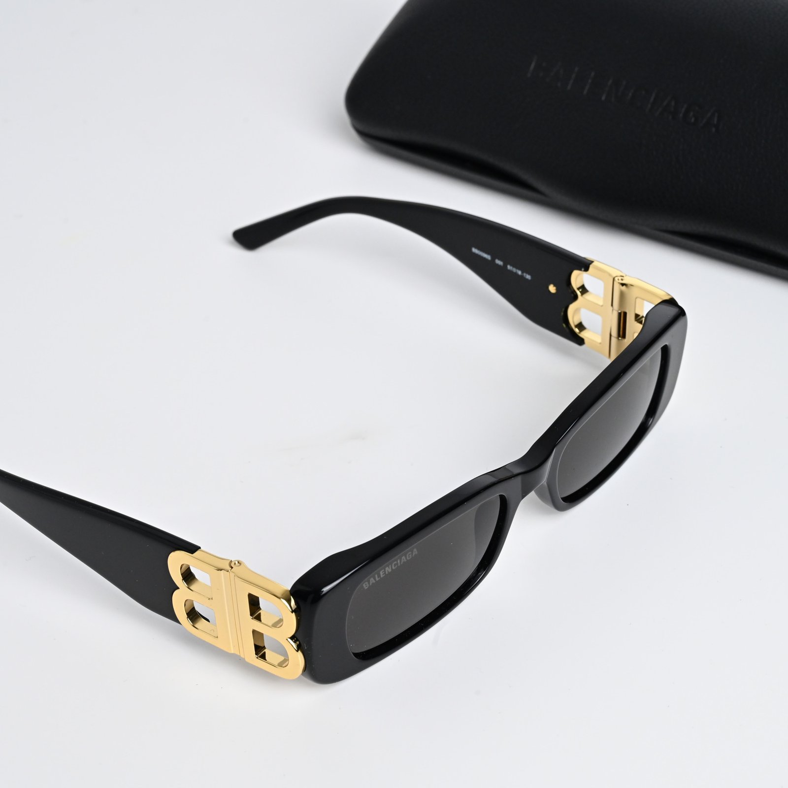 BALENCIAGA BB0096S 001 BLACK GREY – 51-18-140 (5)